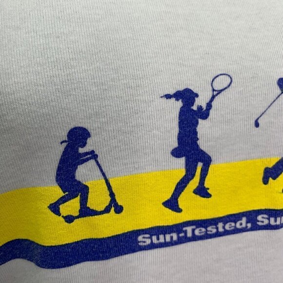 Banana Boat XL Graphic T Shirt Suncreen Tee Slim Fit White Short Sleeve - Picture 4 of 9